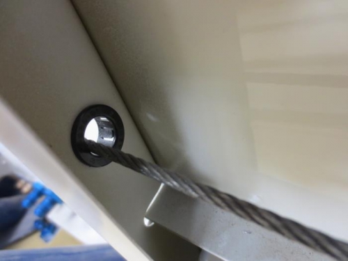 Put the large end of the insert forward