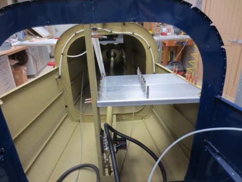 Rear avionics shelf before painting