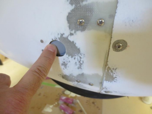 Air valve door installed