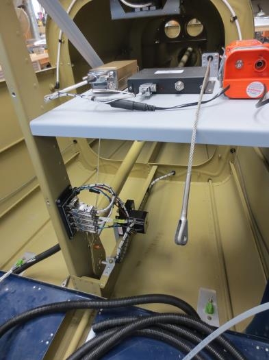 View from front side of baggage compartment