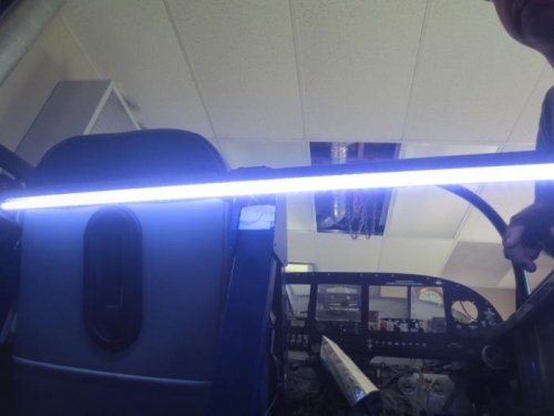 Baggage lights illuminated