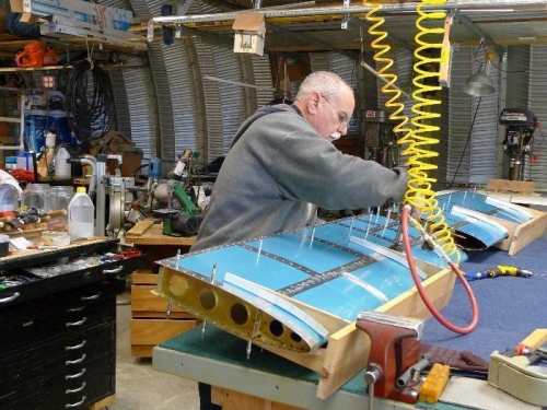 Skins riveted to ribs. spars and stringers