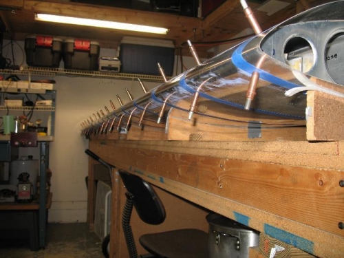 Nose rivets for alignment