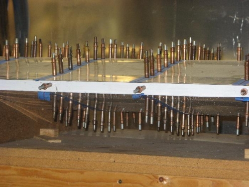 Many many holes drilled