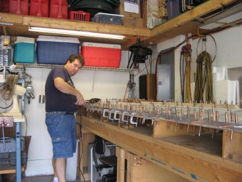 Clecoing, clecoing and more clecoing.