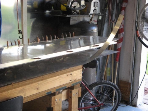 Trimming T.E. Very carefully.