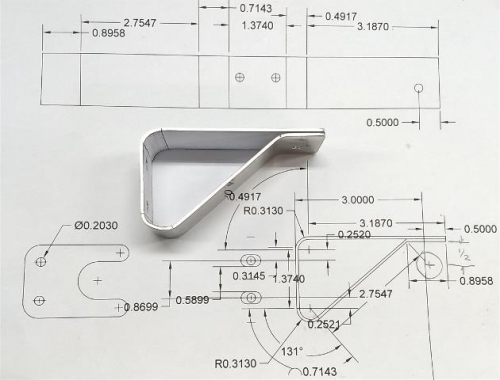 Oil line mounting bracket