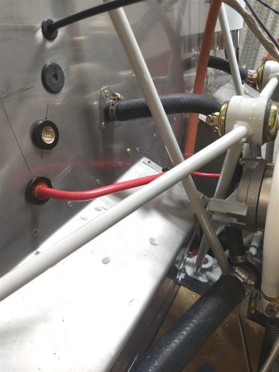 Engine side of positive cable