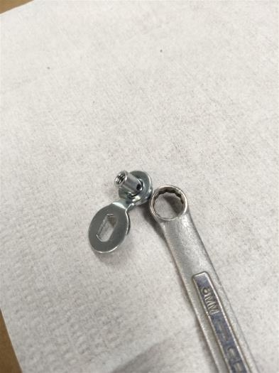 Completed wire end clamp