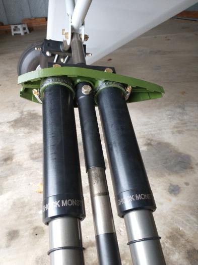 Test fit ribs on the shocks