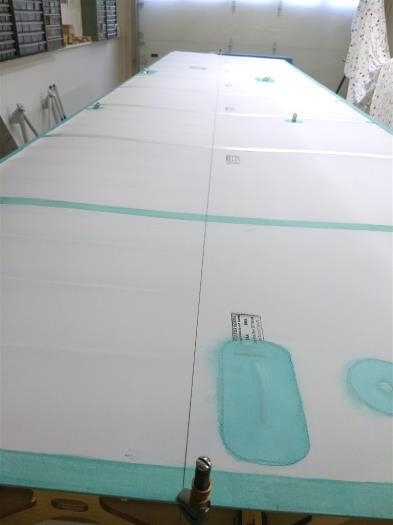 Layout for rib stitch