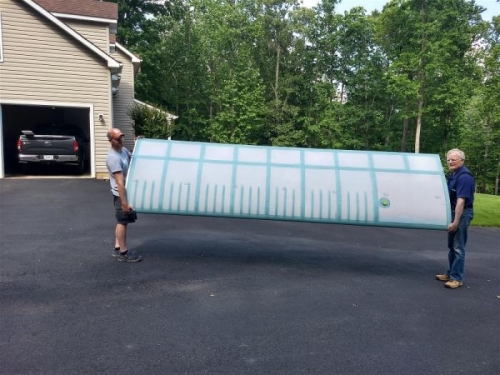 Moving the right wing to storage