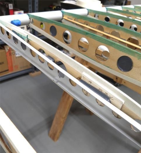 Close up of chaffing tape