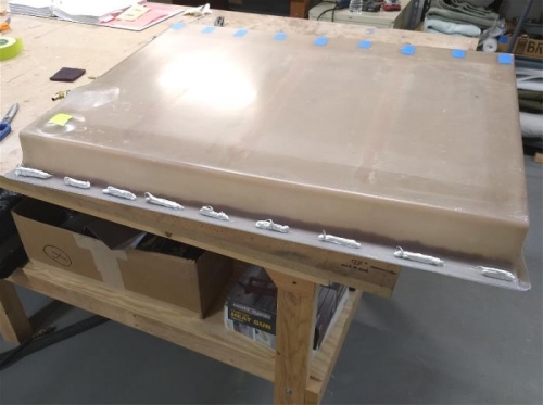 A differenct adhesive pattern