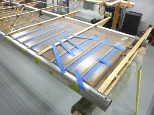 Left wing false rib install