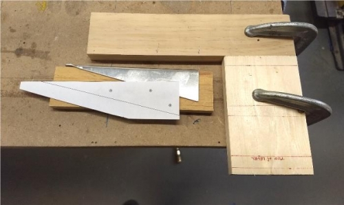 Layout for drilling reinforcements