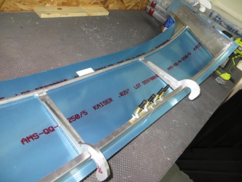 The under belly of the forward canopy frame.