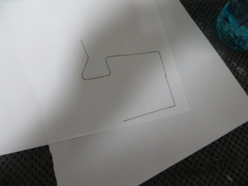 Paper template for enlarging 