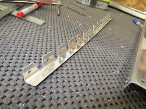 Fabricated strip for left subpanel