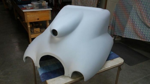 Lower Cowling with a Fresh Coat of Primer/Filler