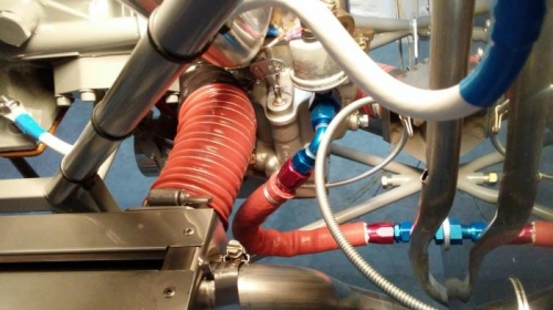 Modified Carb Heat Duct & Fuel Line