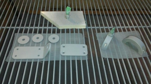 Primed Canopy Strut Mounting Components