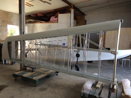 Two wing frames ready to cover
