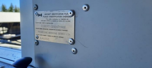 Engraved nameplate mounted