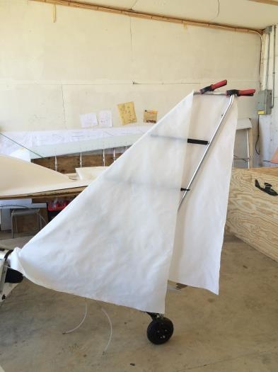 Draped with first fabric sheet