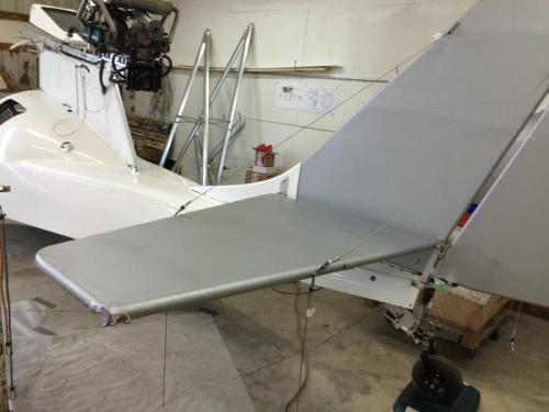 Left Horizontal Stabilizer in place
