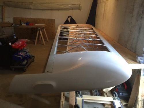 stbd wing frame ready for covering
