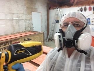 all dressed up for spraying