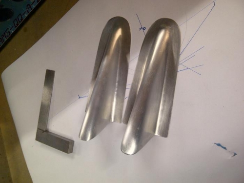 Left and Right Fairings -- ready for final fitting