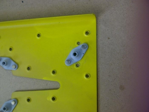 the repaired nut-plate - it is used to mount the trim control fairing