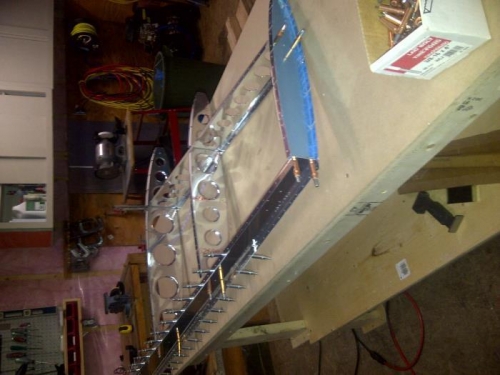 skeleton clecoed together