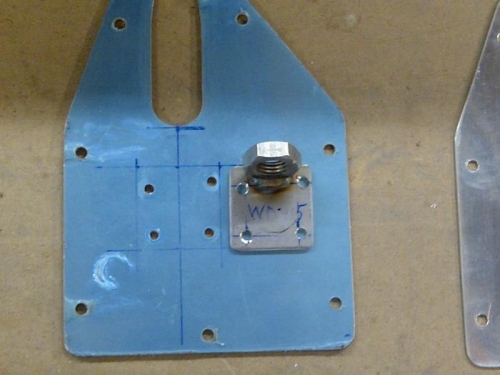 ruined WD415 bracket and E-616 cover plate