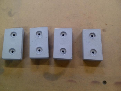 Finished counterweights