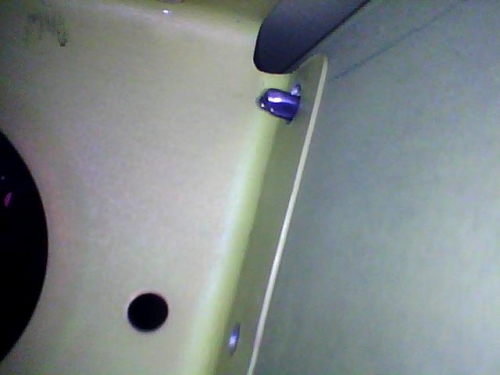 the problem hole.  the elongation can be seen above the cleco.