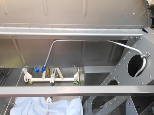 Right Brake Line installed.