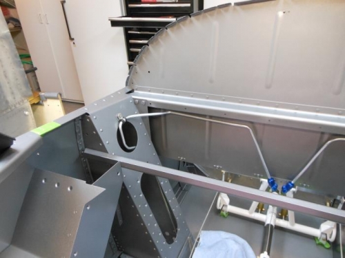 Left Brake Line installed.