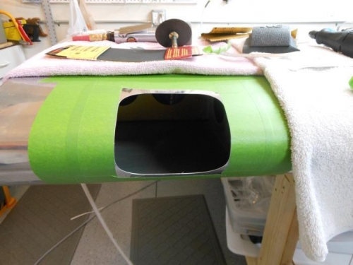 Edges trimmed and smoothed with scotchbrite wheel.