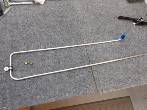 Left fuel tank vent line.