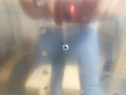 Outside view of static port.