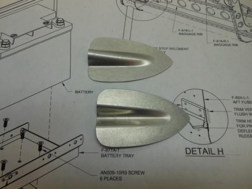 Fairings trimmed to shape.