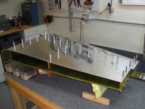 VS skin cleco'd to the understructure.