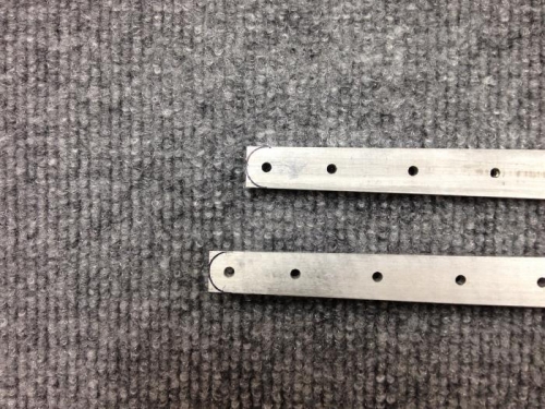 Prepaired the rear spar reininforcement bars