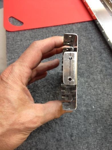 Rib notched, C/L marked and holes drilled.