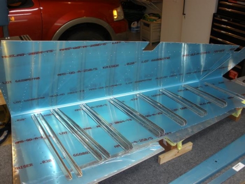 All stiffeners trimmed and edge finished.