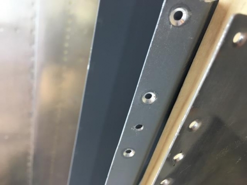 Flap brace countersink.