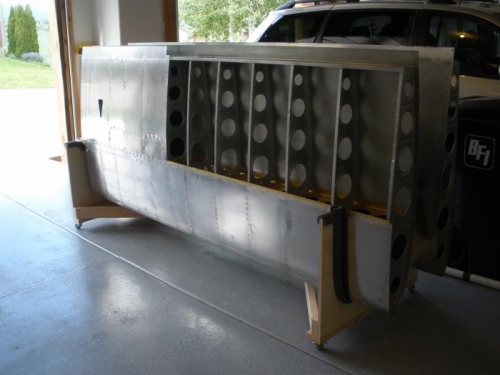 RV-8 Wings sitting in the rack.